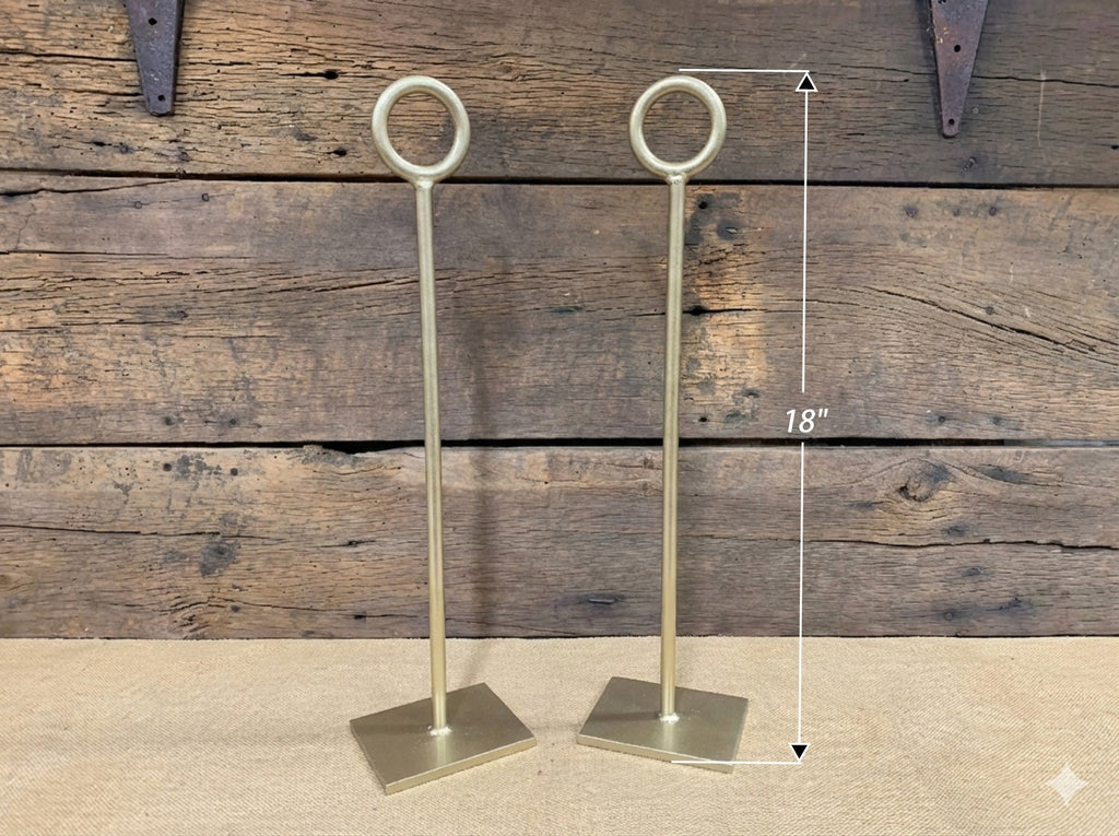 18" Round GOLD Banner Stands